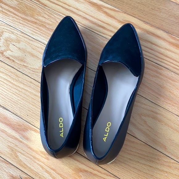 ALDO Pointy Toe Loafer Black - Picture 2 of 2